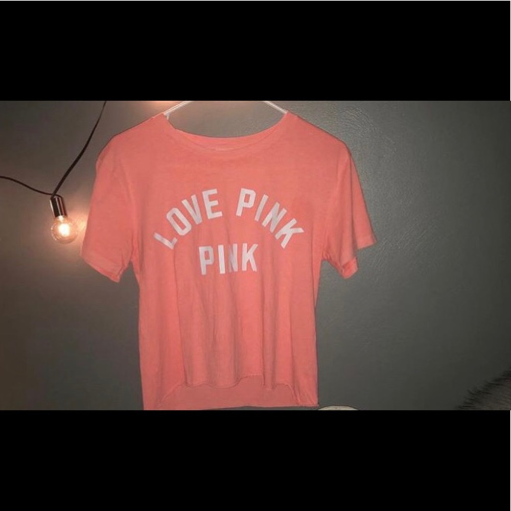 Pink short sleeve.